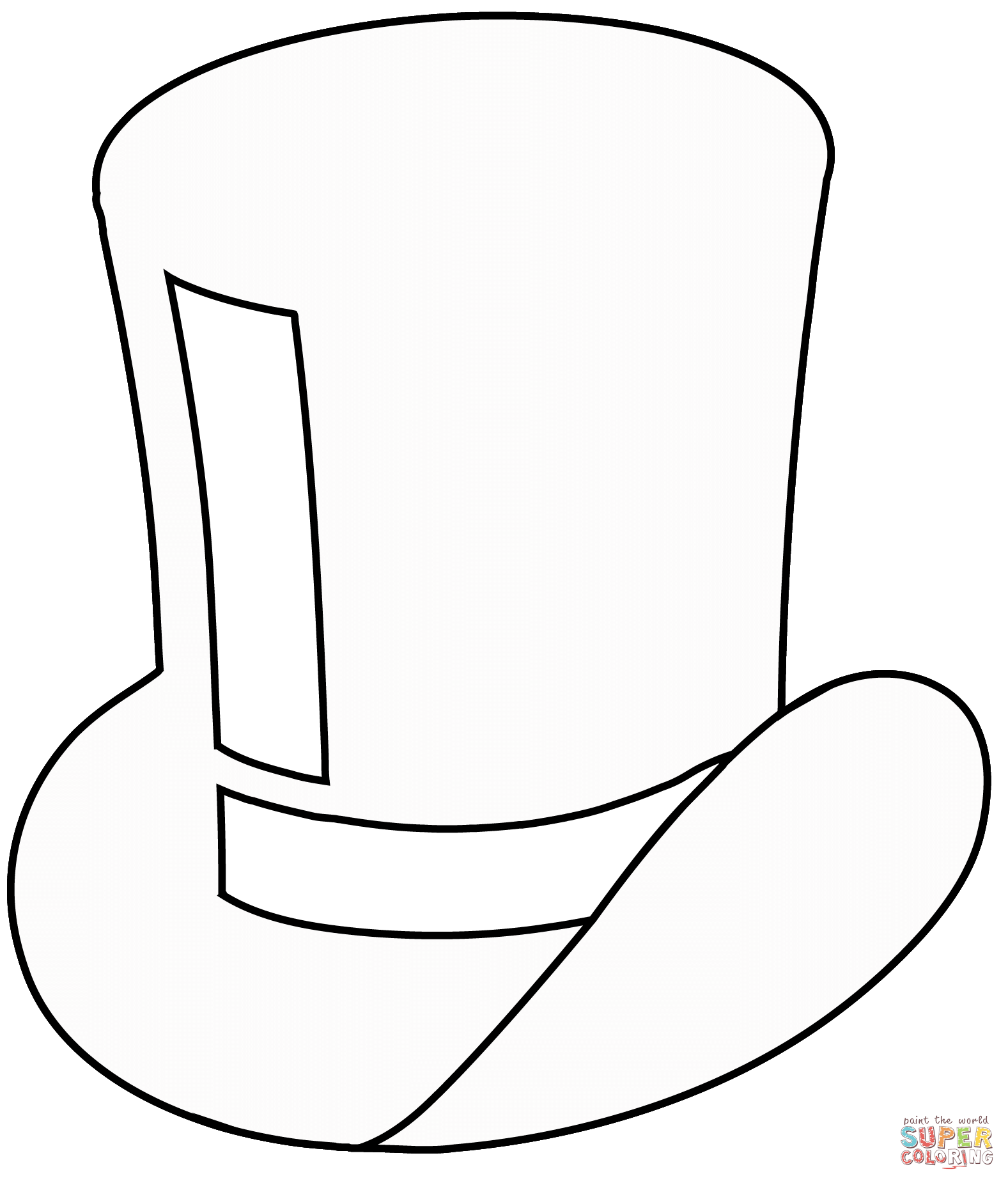 Top hat emoji coloring page free printable coloring pages
