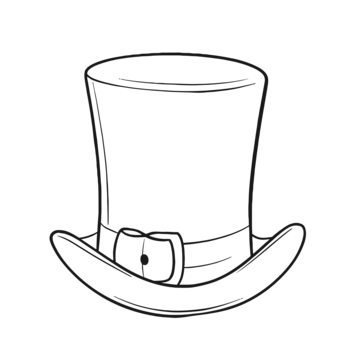 Top hat drawing vector art png images free download on