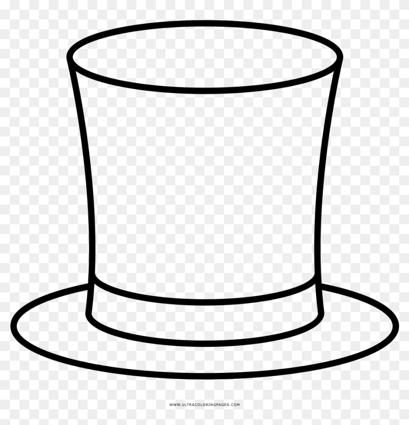 Top hat coloring page ultra pages
