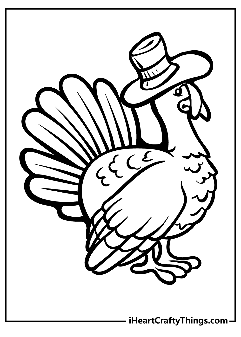 Thanksgiving turkey coloring pages free printables