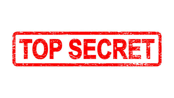 Top secret stickers stock illustrations royalty