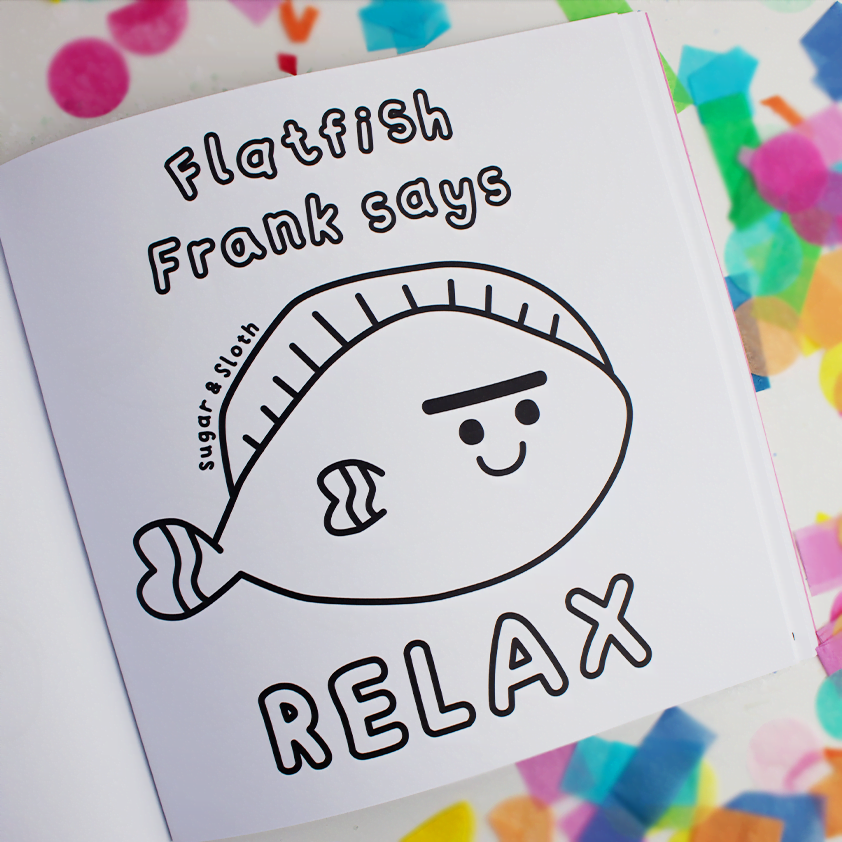 Cute louring pages will protect me from reality