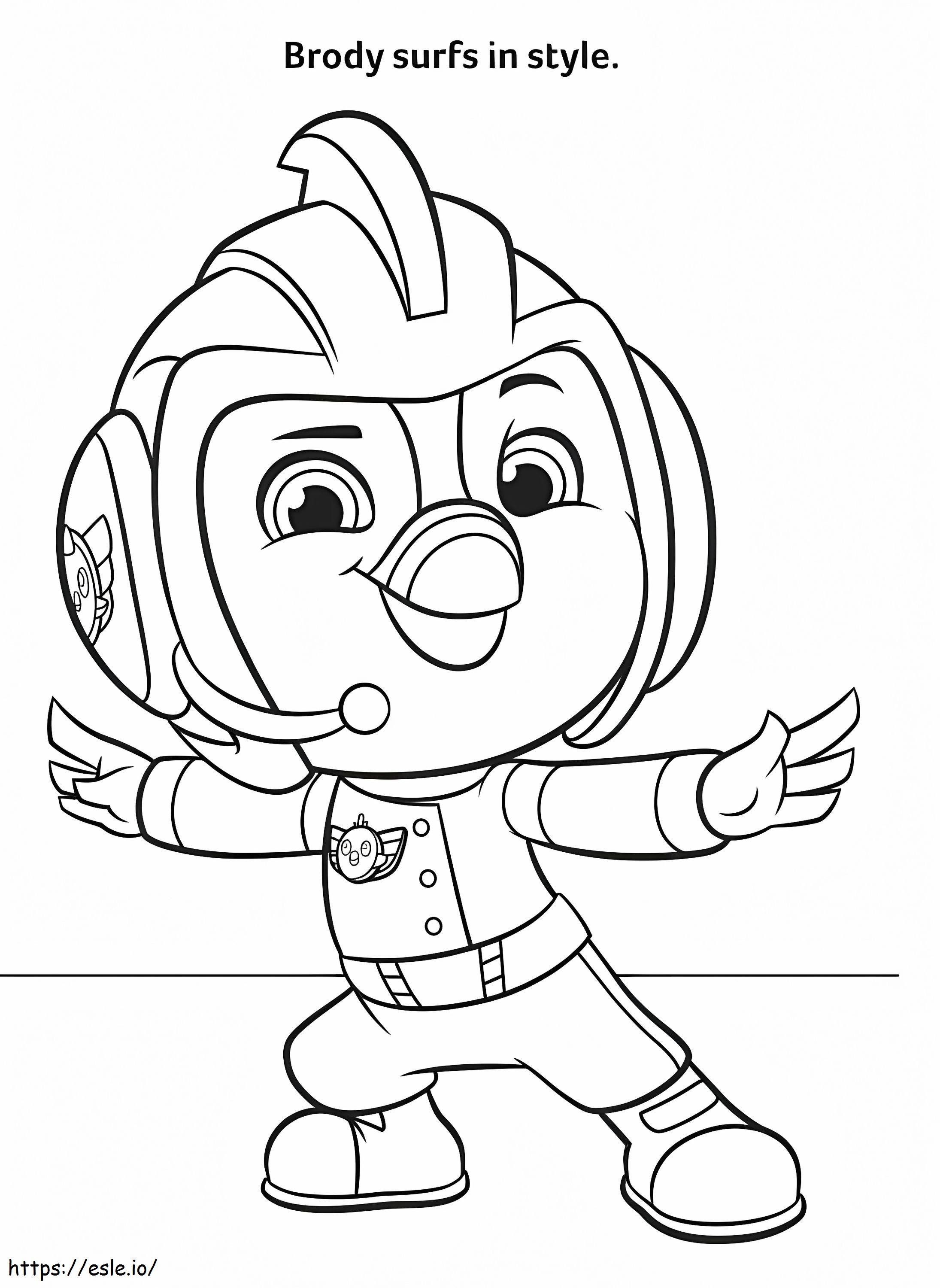Top wing brody coloring page