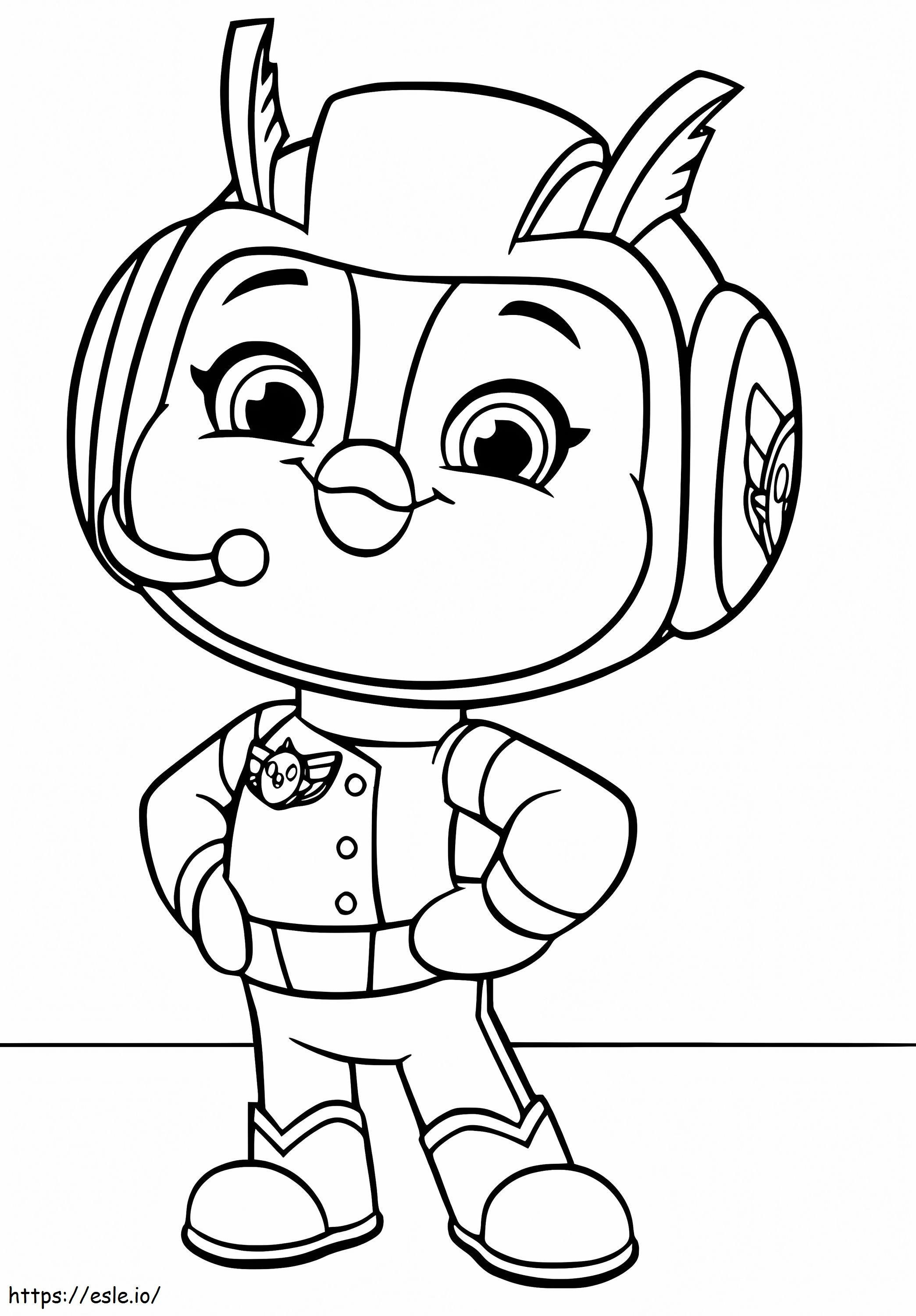 Penny from top wing coloring page
