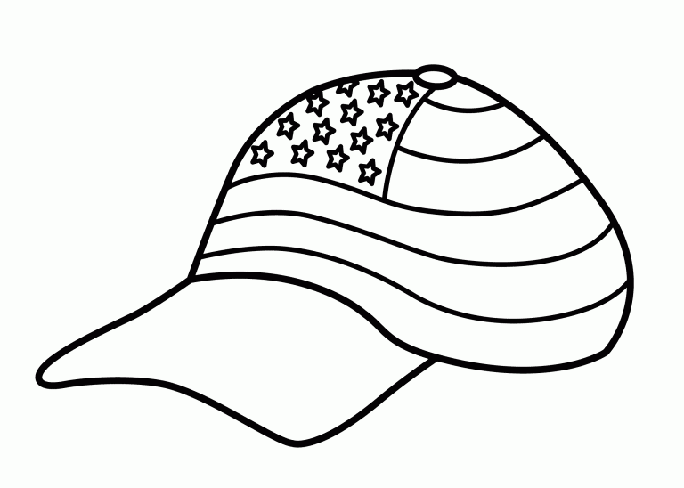 Hat coloring pages