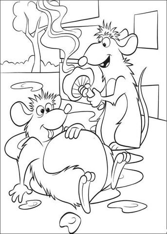 Disegno di topi pieni e pigri da colorare disegni da colorare e stampare gratis