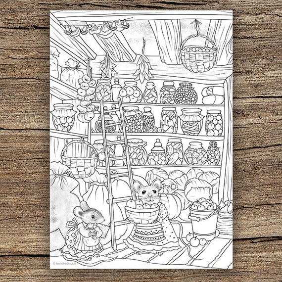Topi parsimoniosi pagina da colorare stampabile per adulti di favoreads pagine di libri da colorare per adulti e bambini fogli da colorare disegni da colorare