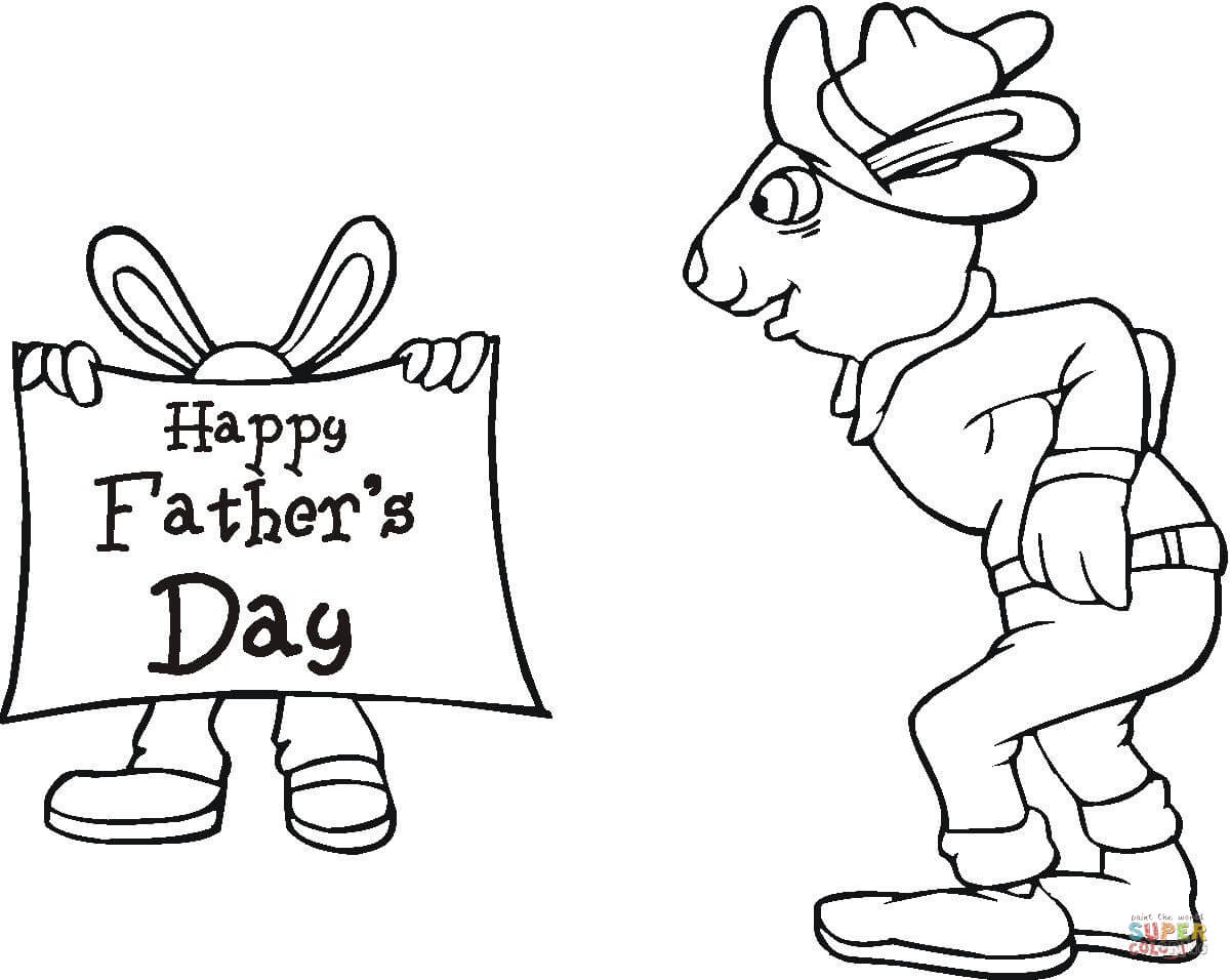 Disegno di topi per la festa del papã da colorare disegni da colorare e stampare gratis