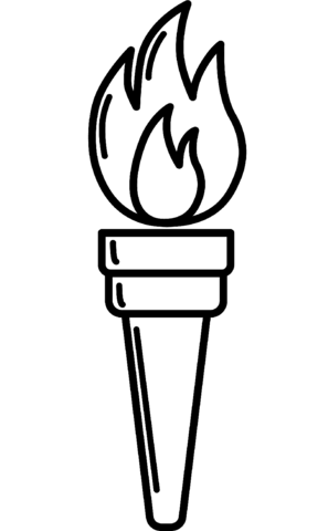 Torch coloring page free printable coloring pages