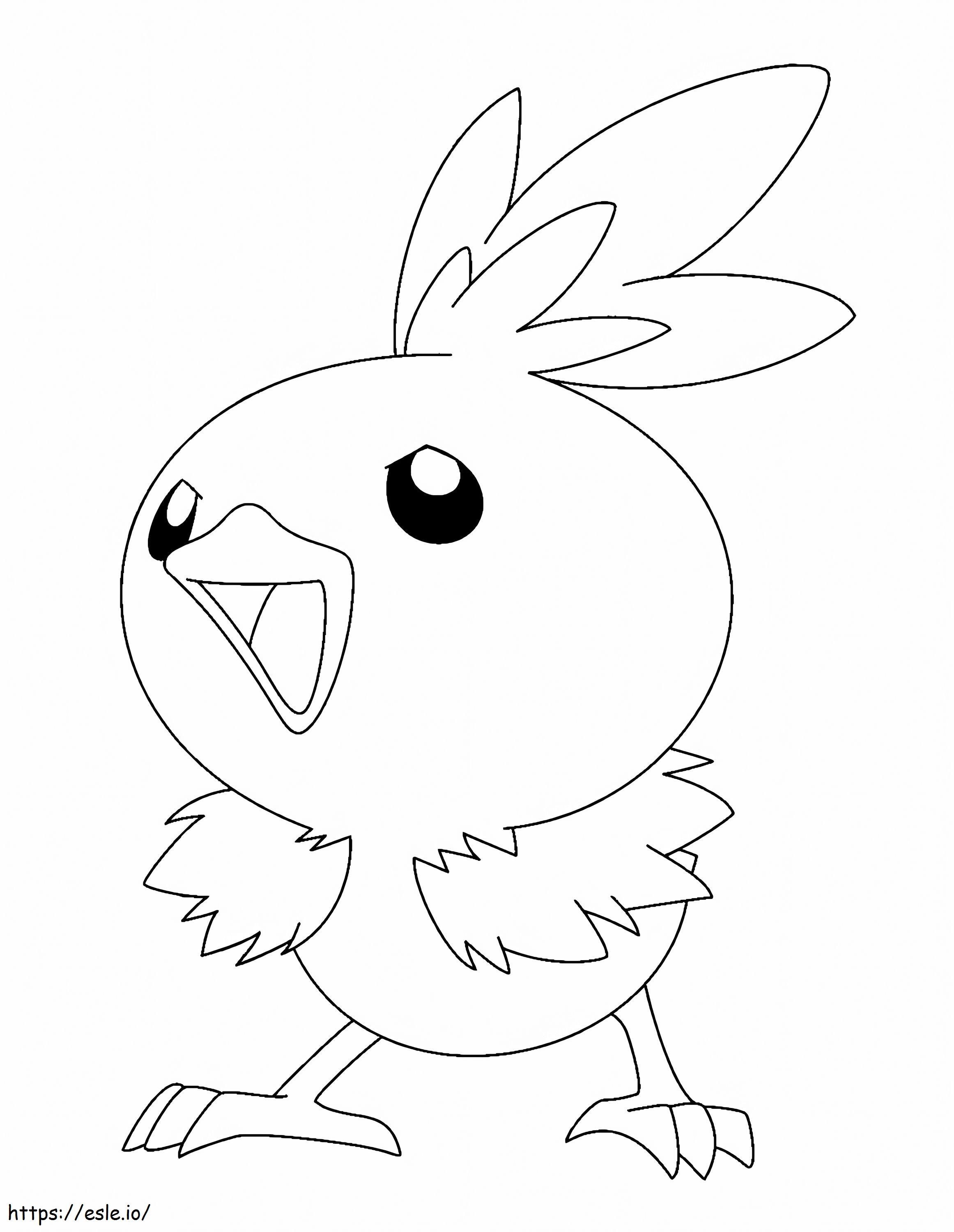 Happy torchic pokemon coloring page