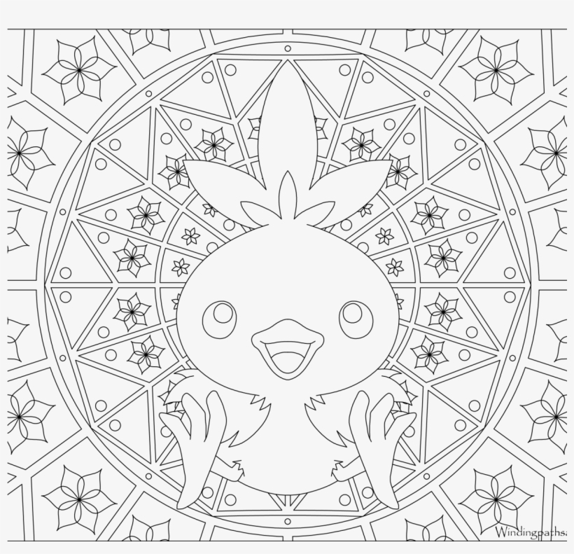 Marvelous torchic coloring page pokemon pages mudkip