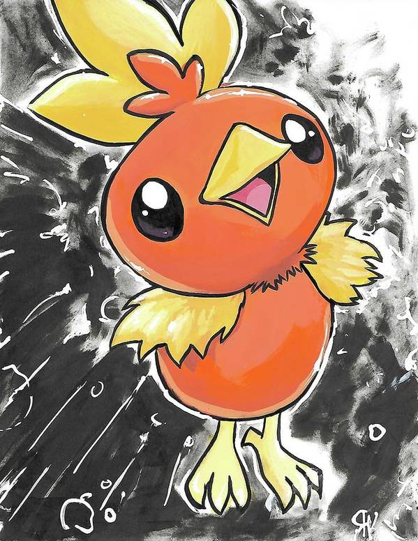 Torchic poster by richard kameka