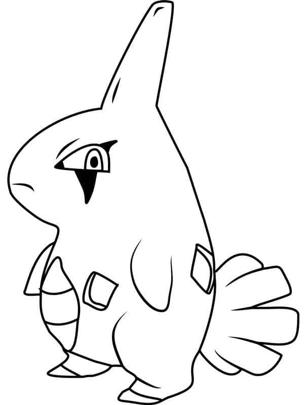 Larvitar pokemon coloring page