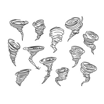 Tornado coloring page images