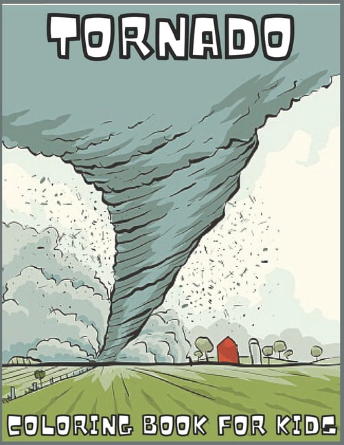 Tornado coloring book for kids and adults fun easy restful coloring book for kids and adults