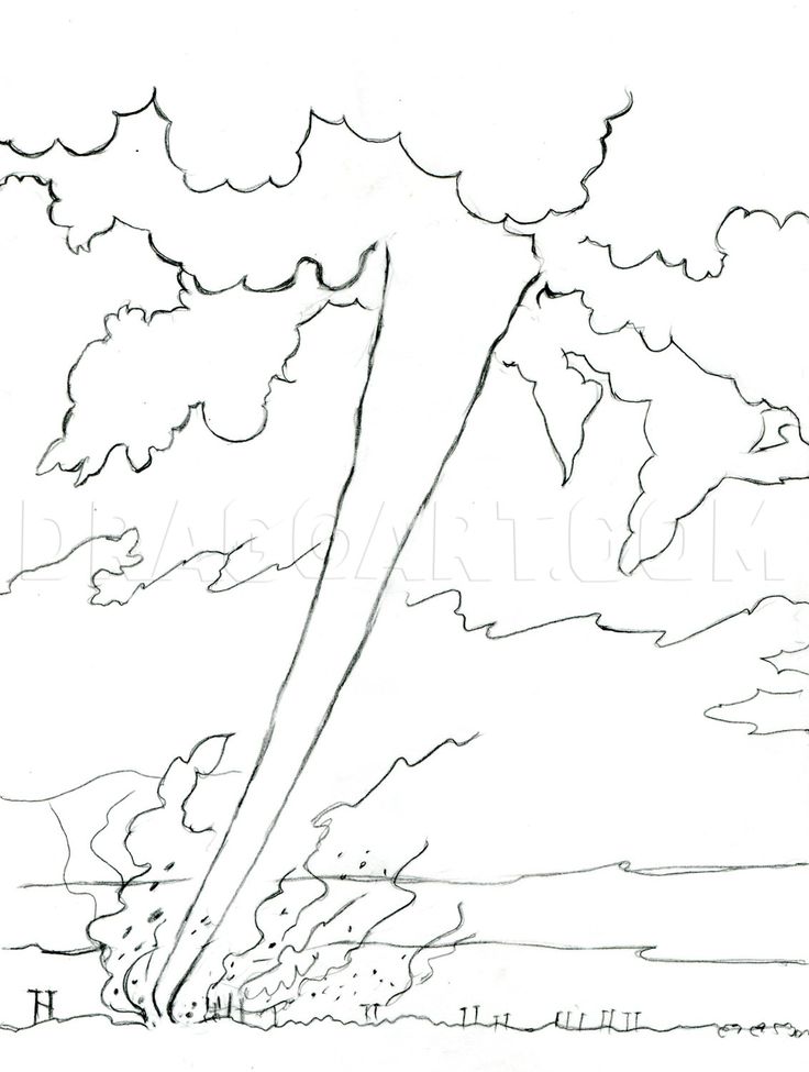 How to draw a realistic tornado draw realistic tornadoes step by step drawing guide by catlucker dragâ tornadoes printable puzzles for kids coloring pages