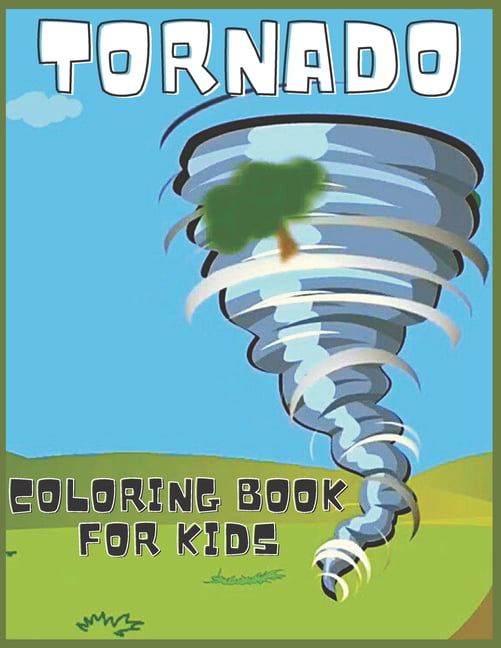 Tornado coloring book for children and adults fun easy and fortable paperback