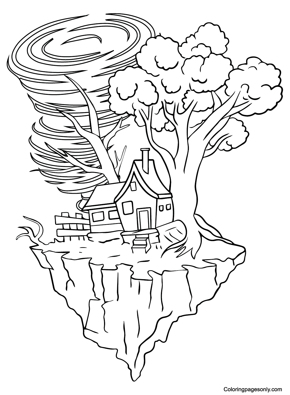 Tornado coloring pages printable for free download