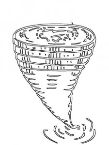 Tornado coloring pages