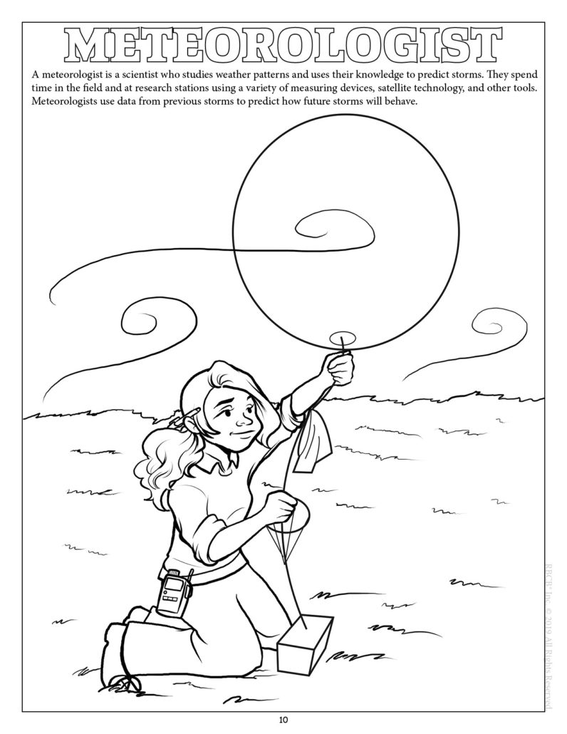 Tornado safety imprint coloring book