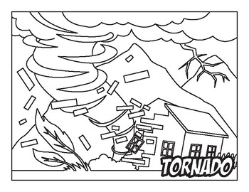 Natural disaster coloring pages by mommy evolution tpt