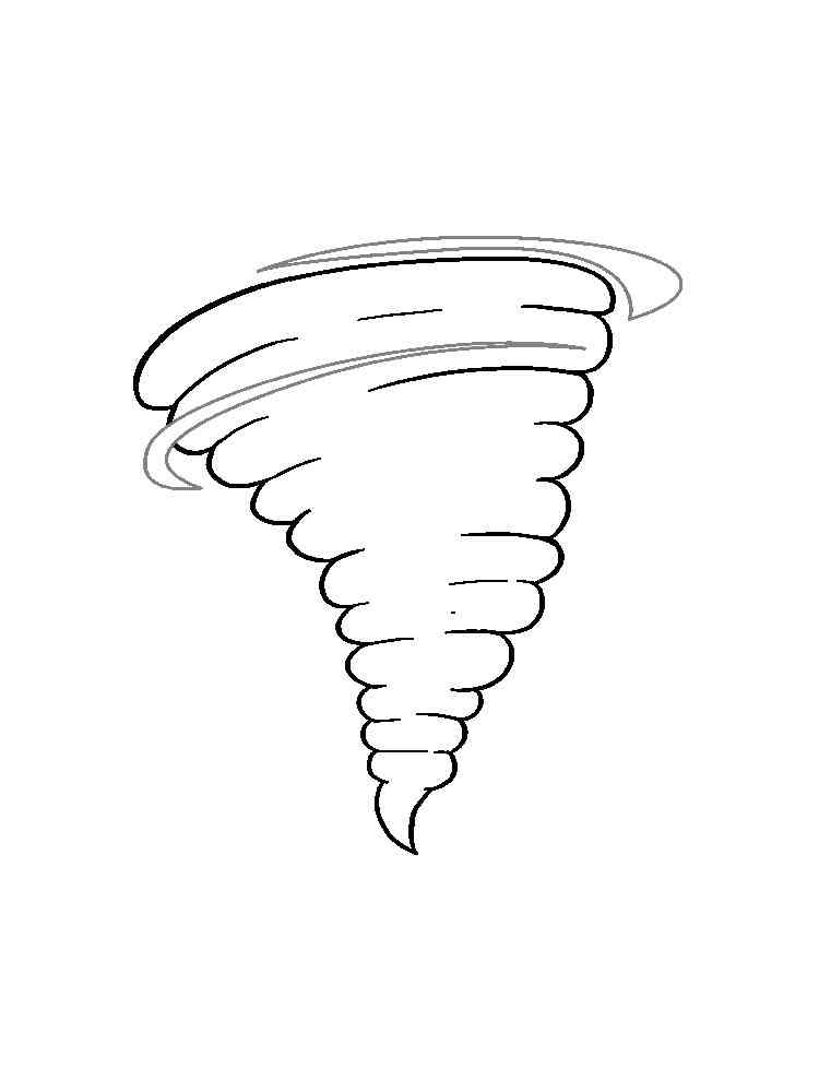 Tornado coloring pages