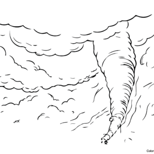 Tornado coloring pages printable for free download