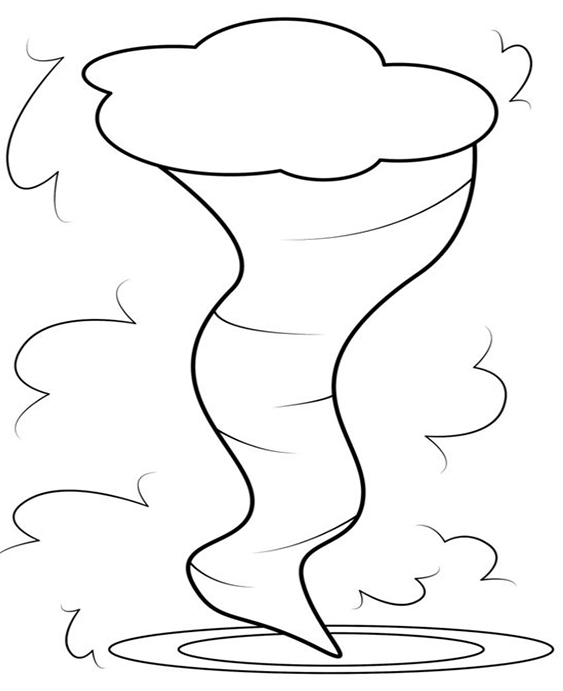 Free easy to print weather coloring pages
