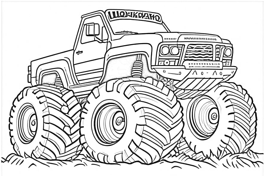 El toro loco monster truck coloring page printable free