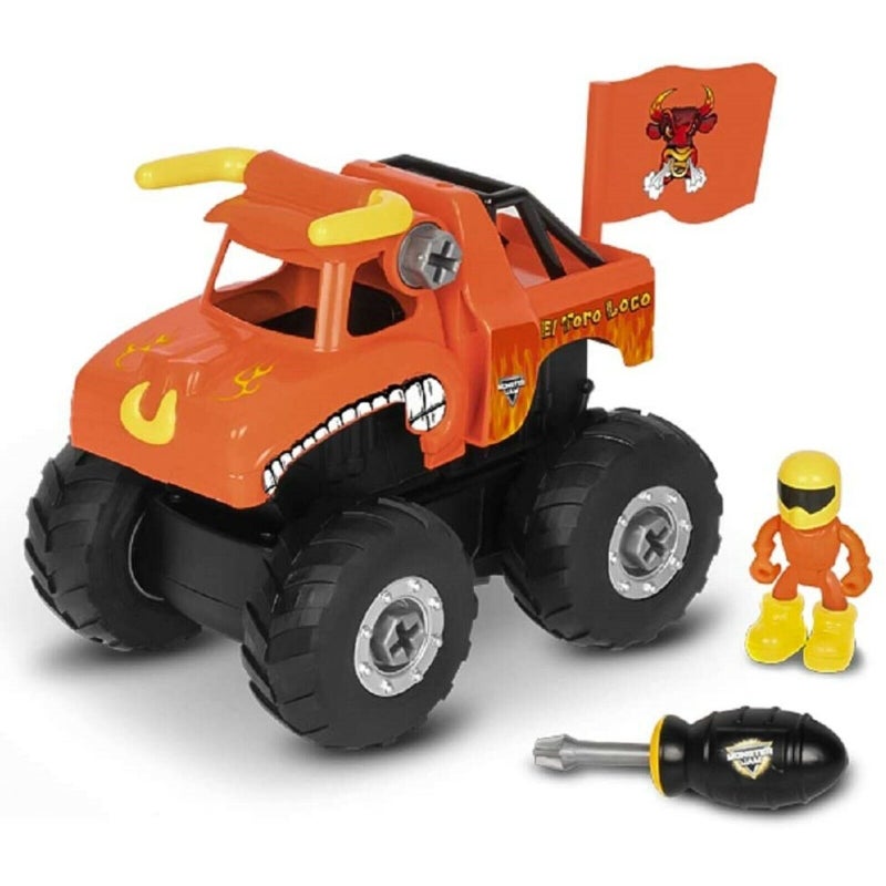 Buy monster jam machine maker remix el toro loco truck for toy build make race car