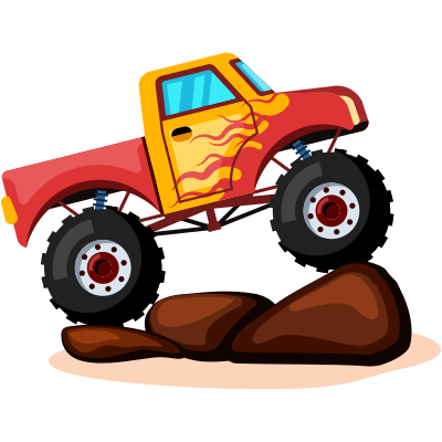 Monster truck coloring pages