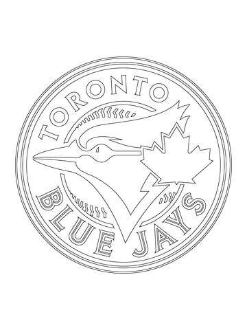 Toronto blue jays logo coloring page free printable coloring pages toronto blue jays logo baseball coloring pages toronto blue jays