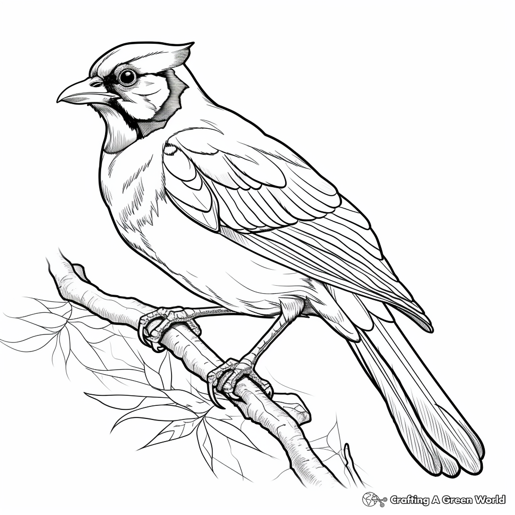Blue jay coloring pages