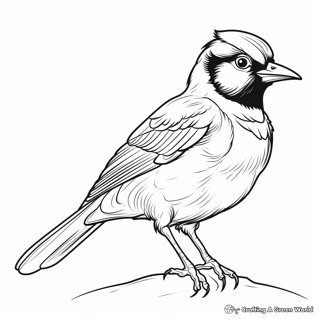 Blue jay coloring pages