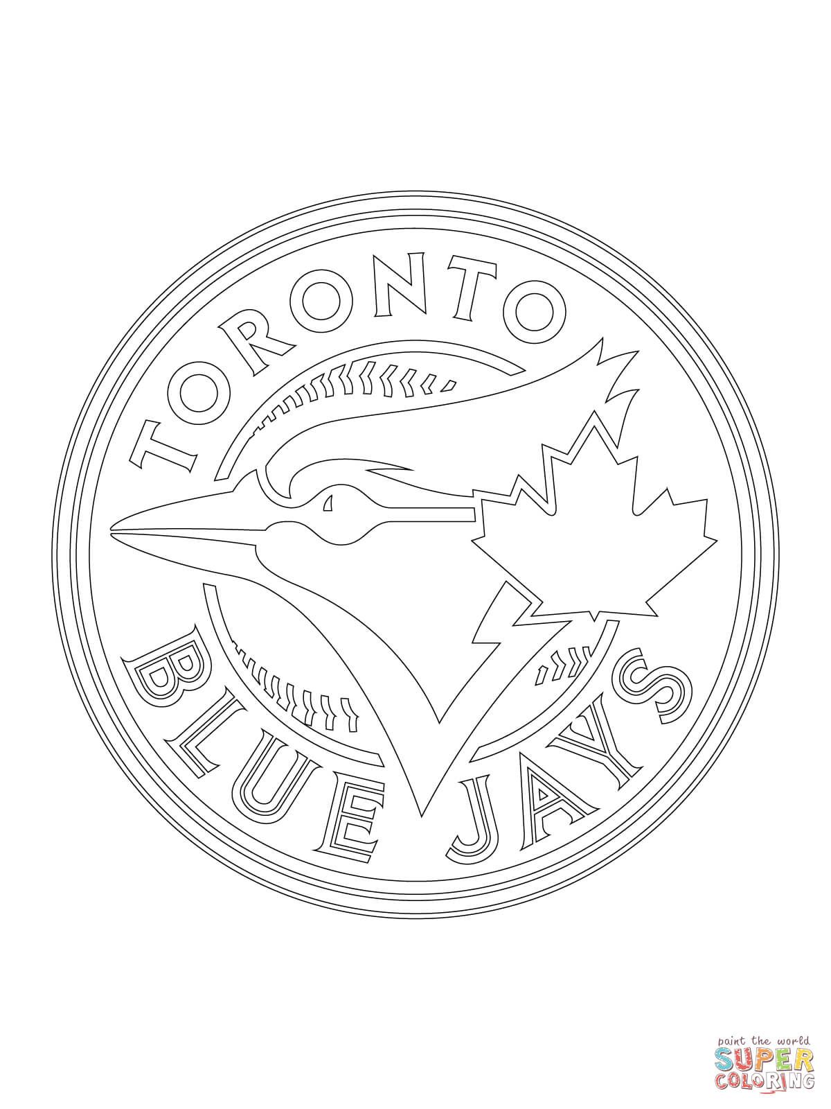 Toronto blue jays logo super coloring baseball coloring pages toronto blue jays toronto blue jays logo
