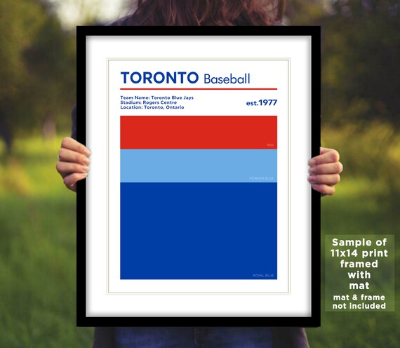 Toronto blue jays team colors photo picture baseball poster print x x x or x mlbtc