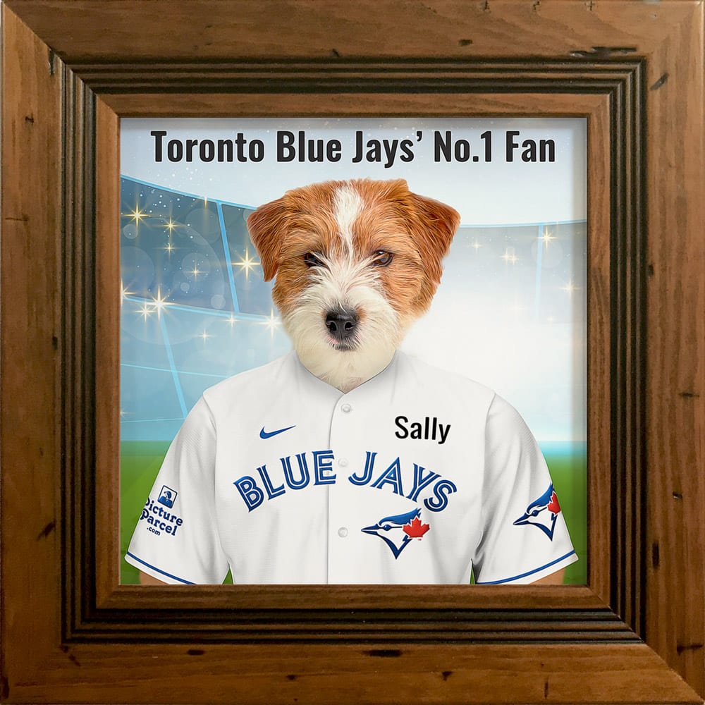 Toronto blue jays mlb fans pet portraits â picture parcel