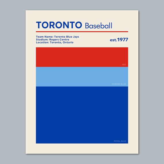 Toronto blue jays team colors photo picture baseball poster print x x x or x mlbtc
