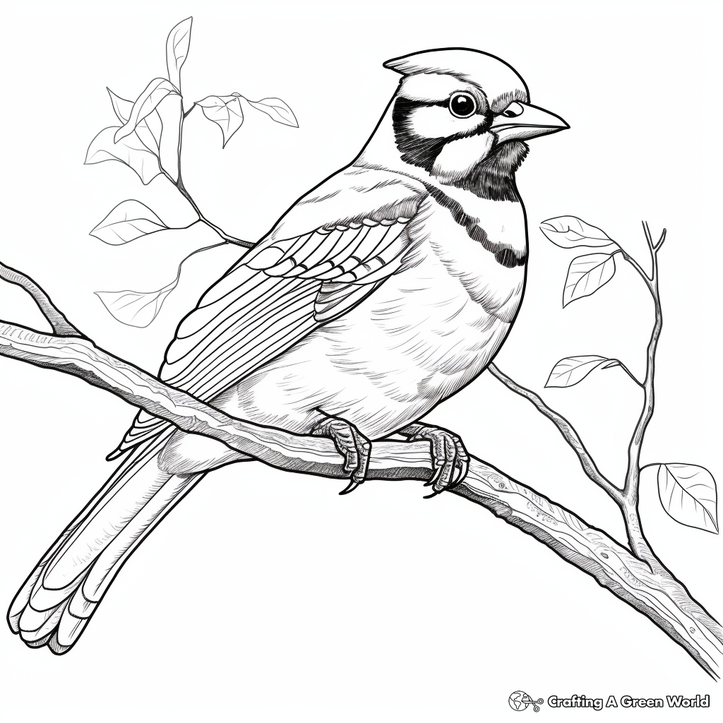 Blue jay coloring pages