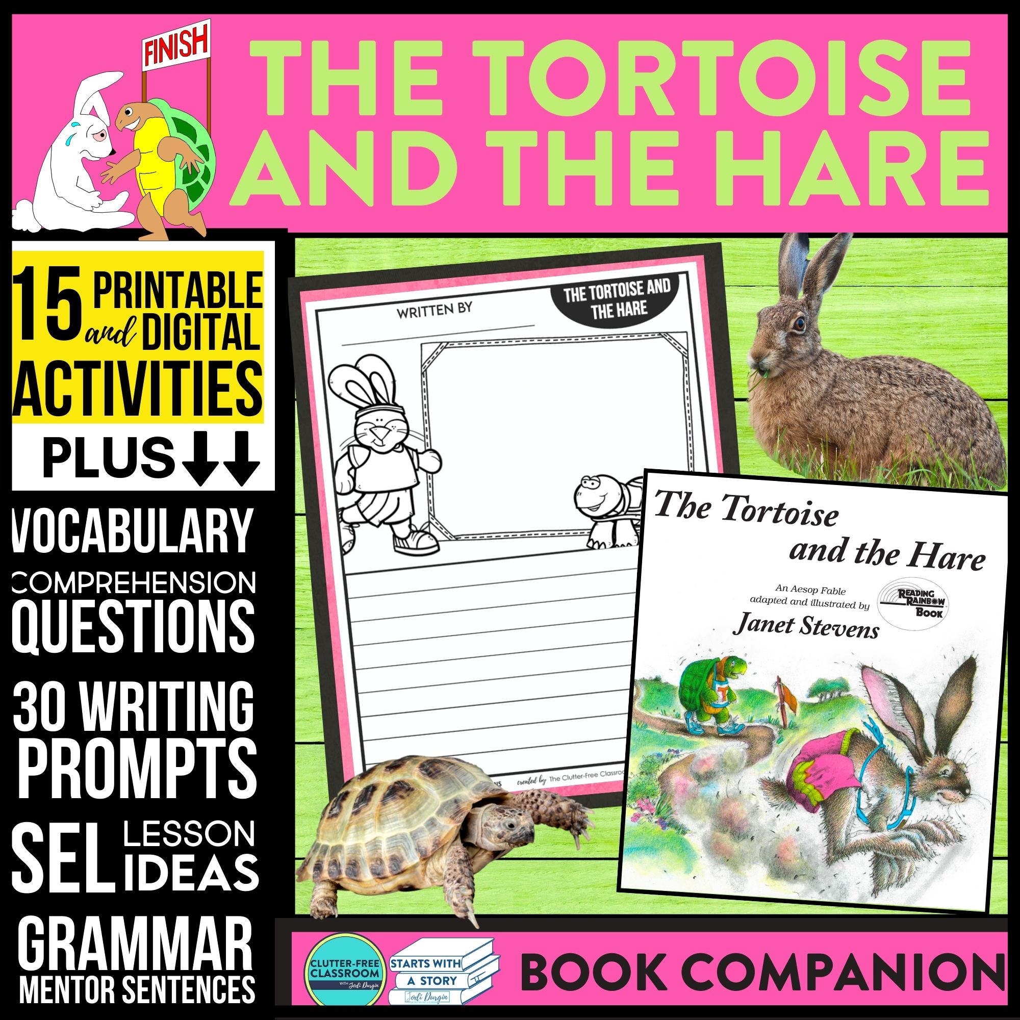 The tortoise and the hare activities and lesson plans for