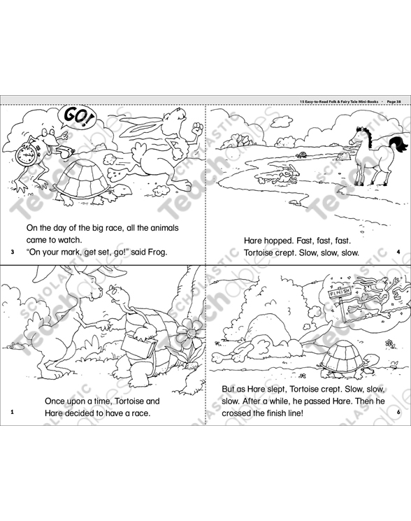 The tortoise and the hare printable mini