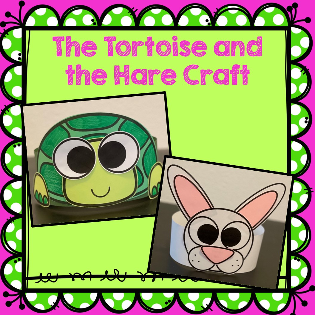 The tortoise and the hare craft made by teachers