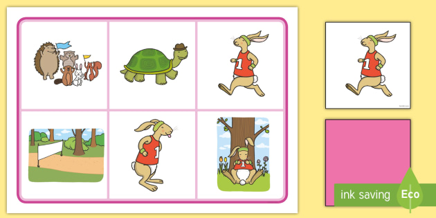 The tortoise and the hare bingo