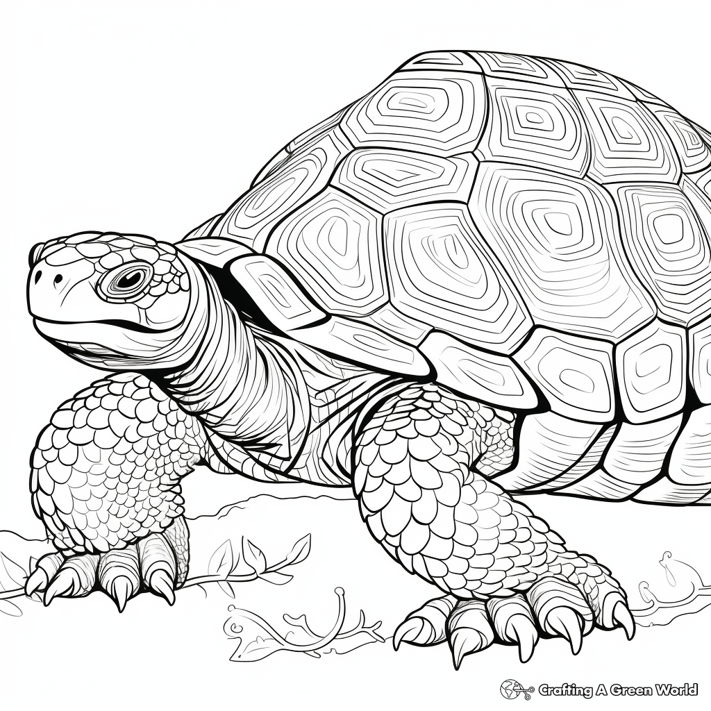 Tortoise coloring pages