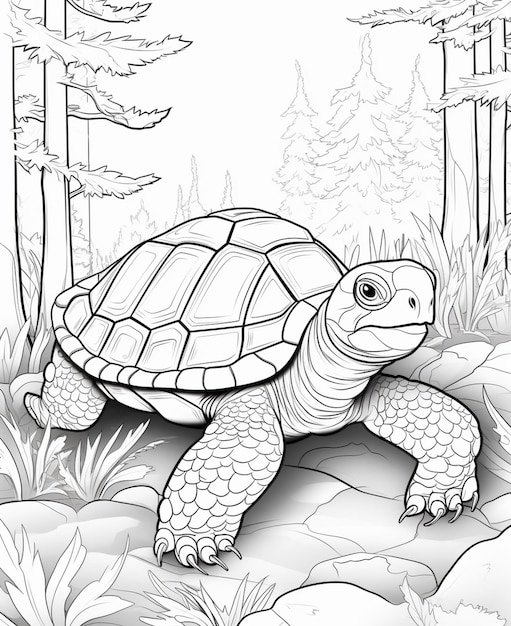 Page tortoise coloring pages images