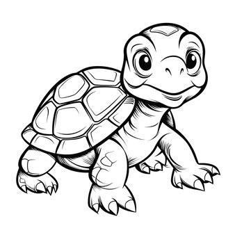 Pãgina imãgen de tortuga minimalista