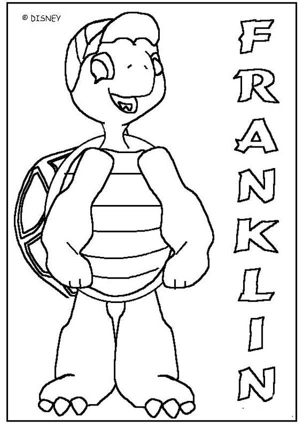 Cute franklin coloring pages