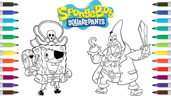 Spongebob sandy coloring pages