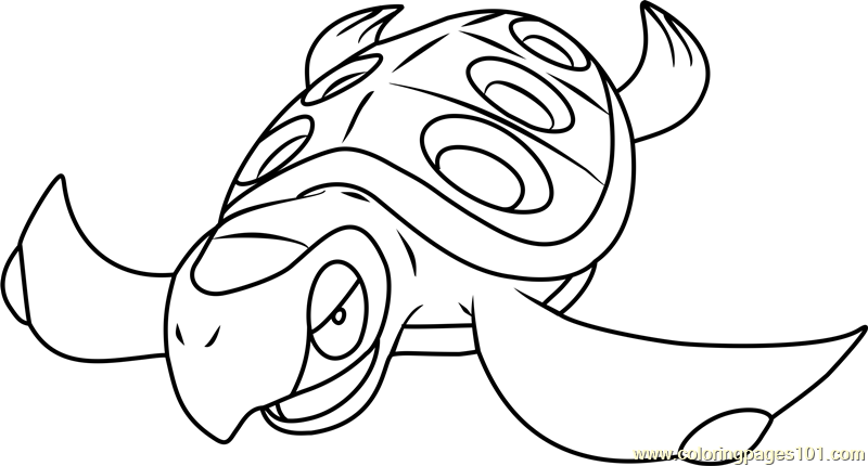 Tirtouga pokemon coloring page for kids