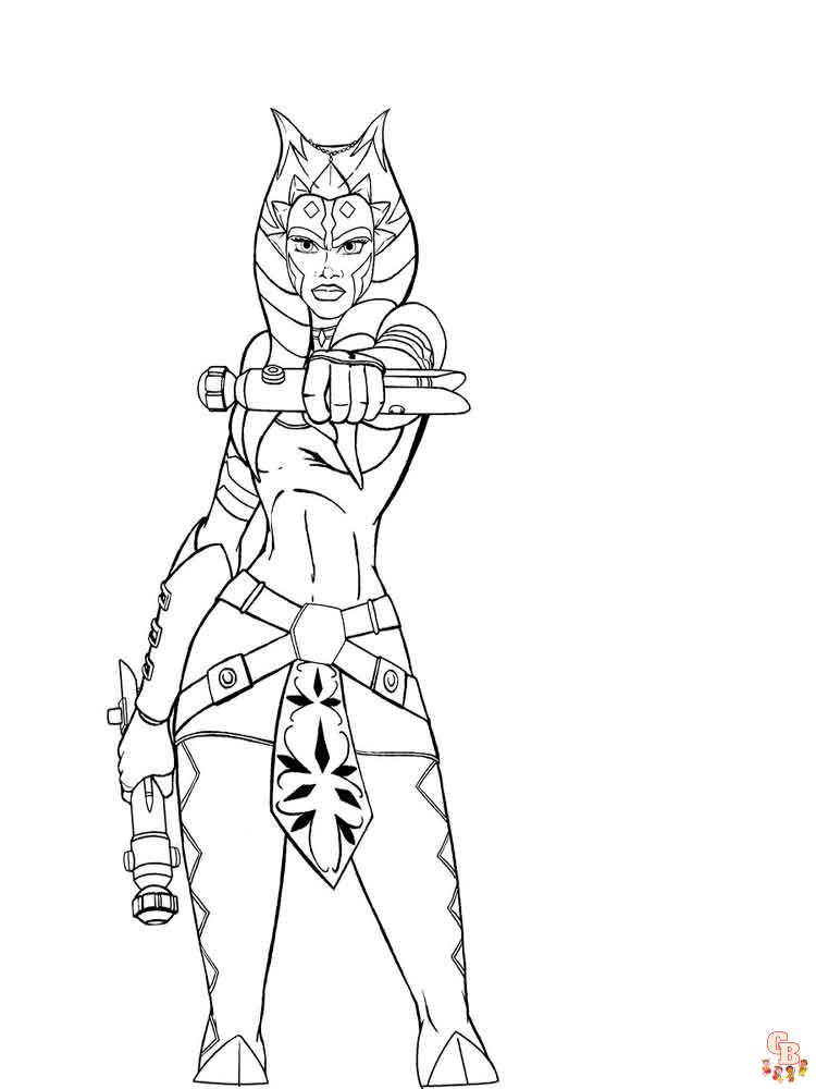 Ahsoka coloring pages